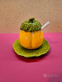 Formaggiera a forma di zucca  smaltata 💯