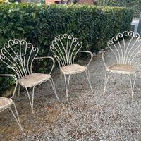 Sedie in ferro battuto n. 6