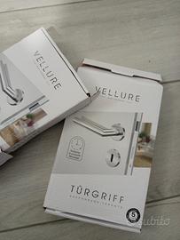 Vellure® Set 4 maniglie per porta in acciaio inox