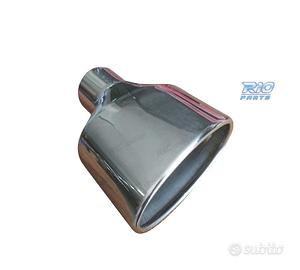 TERMINALE SCARICO OVALE IN ACCIAIO INOX TIPO RS4 C