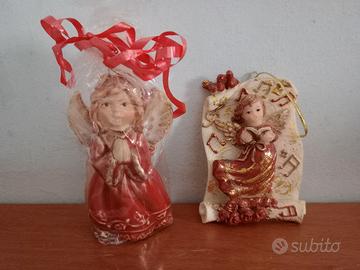 Due Angioletti in Ceramica da appendere 