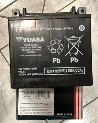 Batteria moto Harley Davidson Yuasa YTX14L-BS