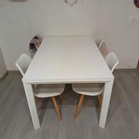 Tavolo da cucina bianco allungabile