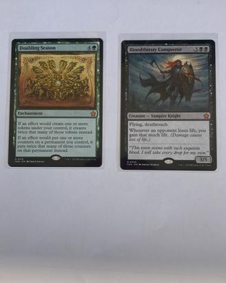 MTG Doubling Season + Bloodthirsty Conqueror FDN