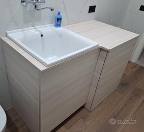 mobile lavatoio più coprilavatrice 