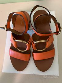 Sandali pelle arancione see by Chloe