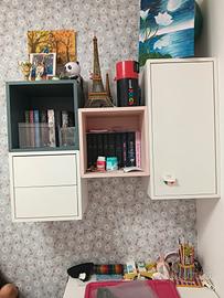 eket Ikea libreria da porte sopre la scrivania