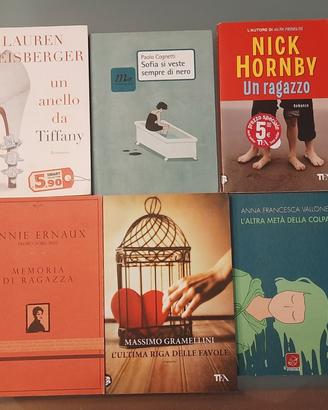 libri lettura vari a metà prezzo di copertina 