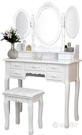 toeletta tavolo trucco makeup con specchiera 