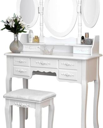 toeletta tavolo trucco makeup con specchiera 