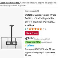 Supporto TV a soffitto