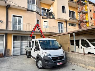 Fiat Ducato 2.3 MJT 130CV CASSONE CON GRU 7 POSTI 