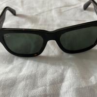 Ray-Ban ORB2283 Burbank Tortoise Grey 55 Nuovi