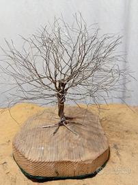 Alberi alberelli in rame legno soprammobili 