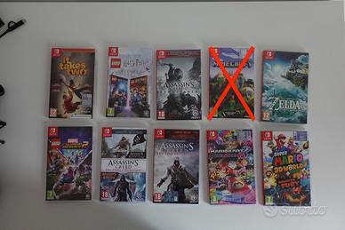 9 Giochi Nintendo Switch (Zelda, Mario, AC)