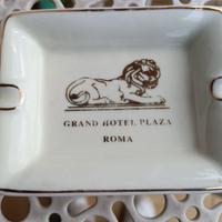 Posacenere porcellana vintage Grand Hotel Plaza Rm