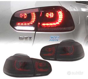 FANALI VOLKSWAGEN VW GOLF 6 08-12 LED ROSSO AFFUMI