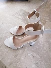 Scarpe con tacco bianche 