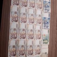 lotto 23 banconote italiane 