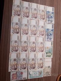 lotto 23 banconote italiane 