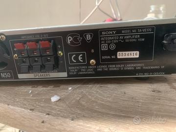 Amplificatore Sony mod. Come in foto .