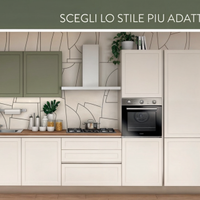 Cucina Lineare con elettrodomestici