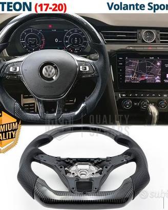 VOLANTE Sportivo Per VW Arteon in Carbonio e Pelle