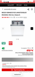 Lavastoviglie da incasso