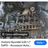 Motore hiunday ix35 d4fd 1700 cilindrata anno 2011