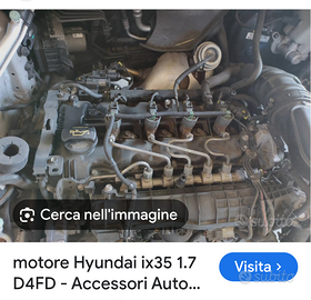 Motore hiunday ix35 d4fd 1700 cilindrata anno 2011
