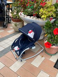 Sdraietta Brevi Baby Rocker con capote Hello Kitty