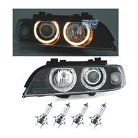 FARI BMW E39 95-00 OCCHI ANGEL FONDO NERO