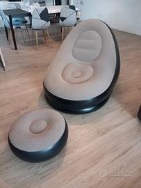 poltrona gonfiabile da interno ed esterno