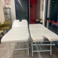 Lettino estitica a due snodi