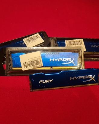 4 RAM KINGSTON HyperX Fury DDR3