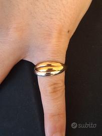 Fedina in oro 3 colori  18 carati 