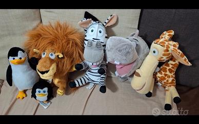 set peluche Madagascar 
