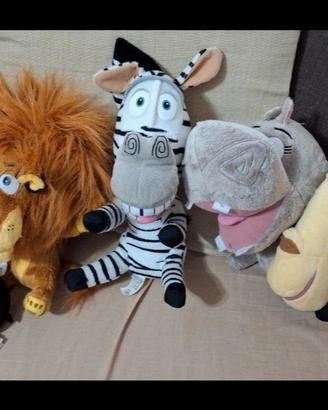 set peluche Madagascar 