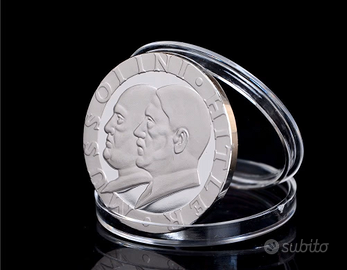 1937 Moneta Roma Berlino Patto Italia Germania