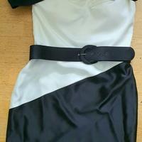 Abito da cerimonia tg. 42 bianco e nero Pastore