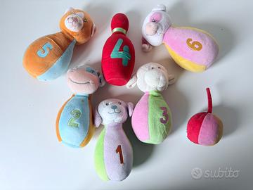 Set birilli morbidi numerati per bambini