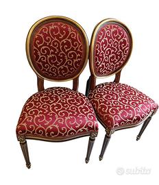 Coppia sedie in stile