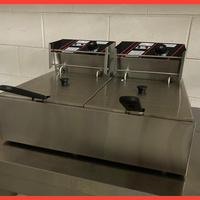 FRIGGITRICE ELETTRICA 2 vasche 6 + 6 Litri NUOVA