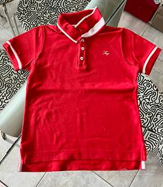 Polo bambino maniche corte rossa tg 6 Fay Junior