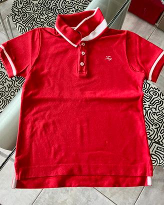 Polo bambino maniche corte rossa tg 6 Fay Junior