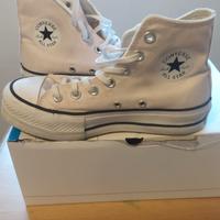 Scarpe Converse tela rosa N.36