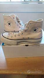 Scarpe Converse tela rosa N.36