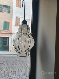 lanterna veneziana in vetro di murano 