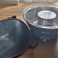 Barbecue da tavolo a carbone con ventola