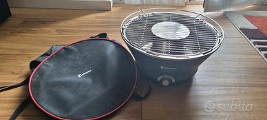 Barbecue da tavolo a carbone con ventola